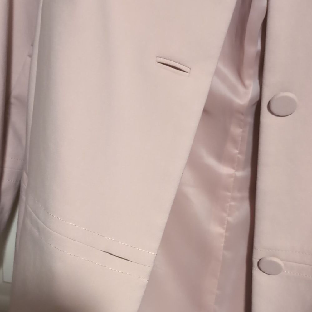 Talbots Women's Blush Pink Blazer-Coat - Picture 9 of 16